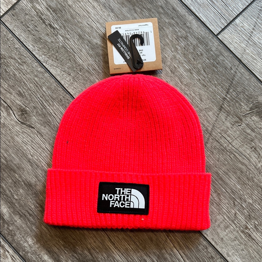 The North Face Vivid Red Knit Hat